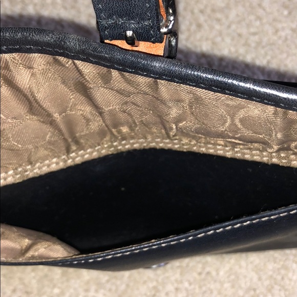 Coach Leather Wristlet - Black - Picture 3 of 8
